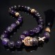 Rosary made of natural stone Amethyst 33 beads