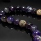 Rosary made of natural stone Amethyst 33 beads