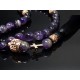 Rosary made of natural stone Amethyst 33 beads