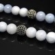 Rosary Crown made of natural stone Blue agate