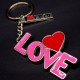 Lviv keychain made of metal I LOVE with a sign