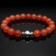 Men's bracelet made of natural stone Carnelian