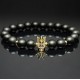 Men's bracelet made of natural stone Shungite