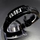 Named men's leather bracelet * OLEG * color black genuine leather, universal size from 18-21cm