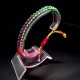 Braided nylon cord bracelet with rhinestones, size: 17 cm+ with regulation.