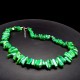 Beads made of natural mother-of-pearl chips. Color green, beads length 47cm