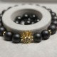 Men's bracelet made of natural stone Shungite