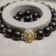 Men's bracelet made of natural stone Shungite