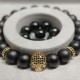 Men's bracelet made of natural stone Shungite