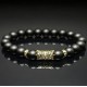 Men's bracelet made of natural stone Shungite