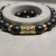 Men's bracelet made of natural stone Shungite