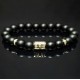 Men's bracelet made of natural stone Shungite