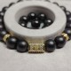 Men's bracelet made of natural stone Shungite