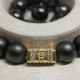 Men's bracelet made of natural stone Shungite