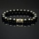 Men's bracelet made of natural stone Shungite