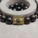 Men's bracelet made of natural stone Shungite