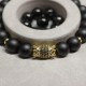 Men's bracelet made of natural stone Shungite