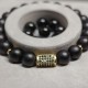 Men's bracelet made of natural stone Shungite