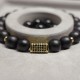 Men's bracelet made of natural stone Shungite