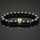 Men's bracelet made of natural stone Shungite