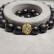 Men's bracelet made of natural stone Shungite