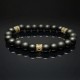 Men's bracelet made of natural stone Shungite