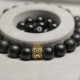 Men's bracelet made of natural stone Shungite