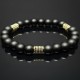 Men's bracelet made of natural stone Shungite