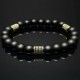 Men's bracelet made of natural stone Shungite