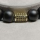 Men's bracelet made of natural stone Shungite