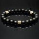 Men's bracelet made of natural stone Shungite