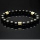 Men's bracelet made of natural stone Shungite