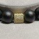 Men's bracelet made of natural stone Shungite