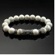 Men's bracelet made of natural stone Cacholong