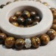 Men's bracelet made of natural stone Tiger Eye