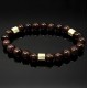 Men's bracelet made of natural stone Garnet