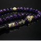 Rosary made of natural stone Amethyst 33 beads