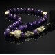 Rosary made of natural stone Amethyst 33 beads