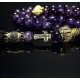 Rosary made of natural stone Amethyst 33 beads