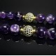 Rosary made of natural stone Amethyst 33 beads