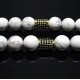 Rosary made of natural stone Kakholong Pearl agate