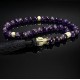 Rosary made of natural stone Amethyst 33 beads