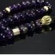 Rosary made of natural stone Amethyst 33 beads