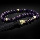 Rosary made of natural stone Amethyst 33 beads