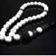 Rosary made of natural stone Kakholong Pearl agate