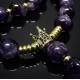 Rosary made of natural amethyst stone