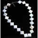 Beads made of natural mother of pearl, length of beads 48 cm