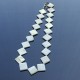 Beads made of natural mother of pearl, length of beads 48 cm