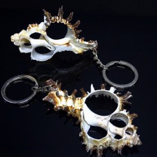 Keychain from Murex indiva shell cut