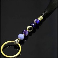 Брелок четки фиолетовый агат